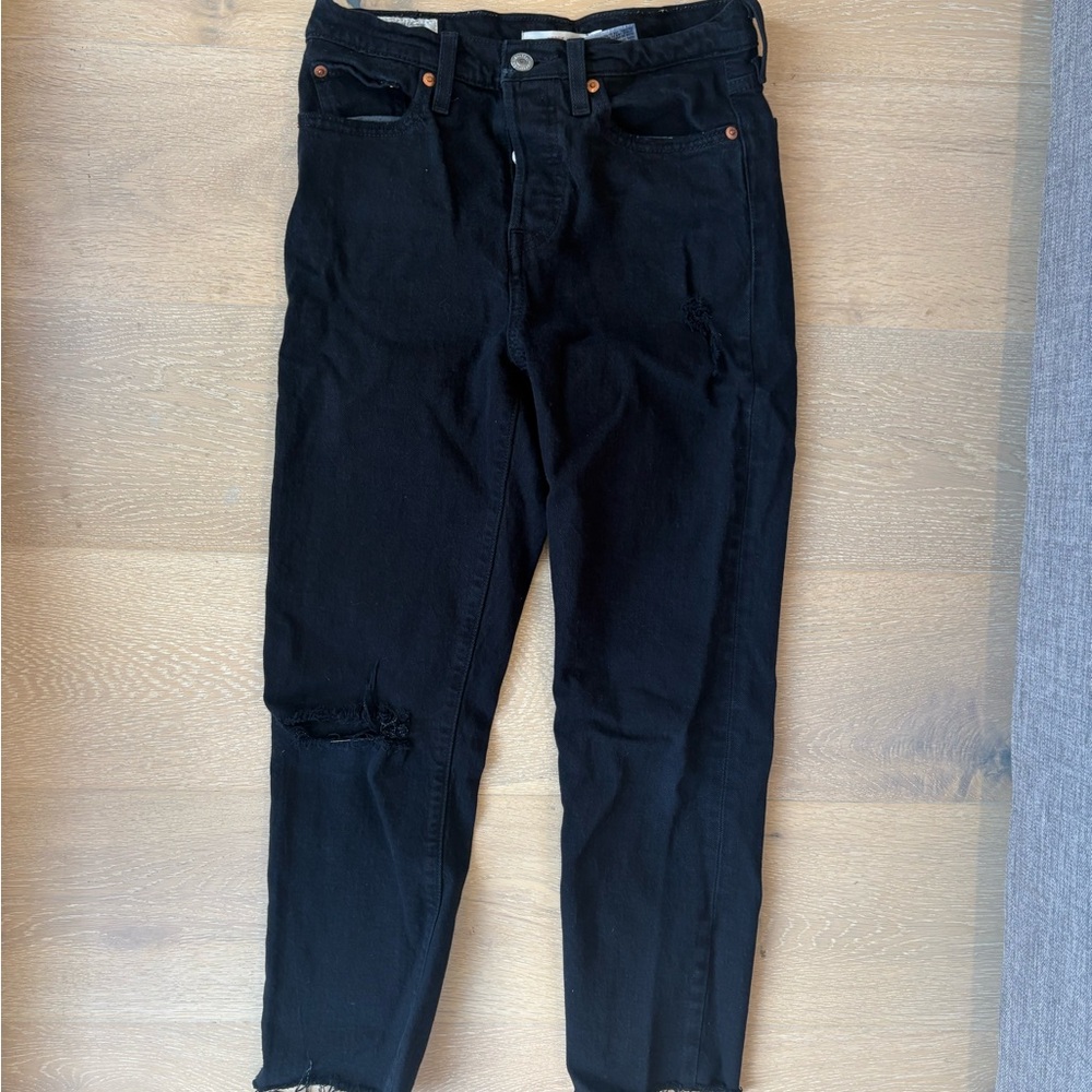 Dark Grey Levi Wedgie Jeans